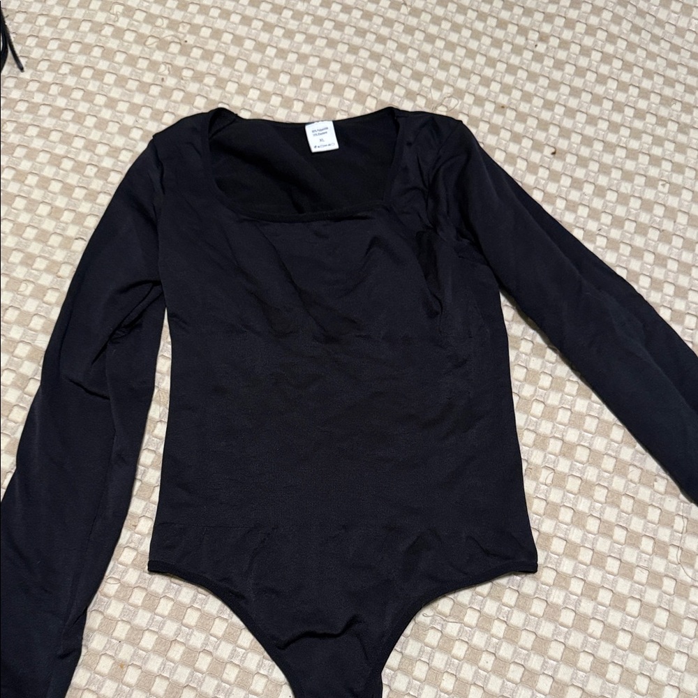 Black Long Sleeve Bodysuit